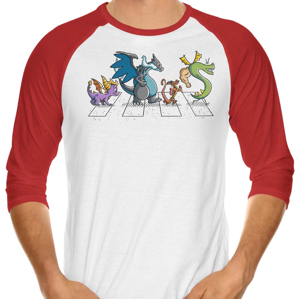 Dragons on Abbey Road - 3/4 Sleeve Raglan