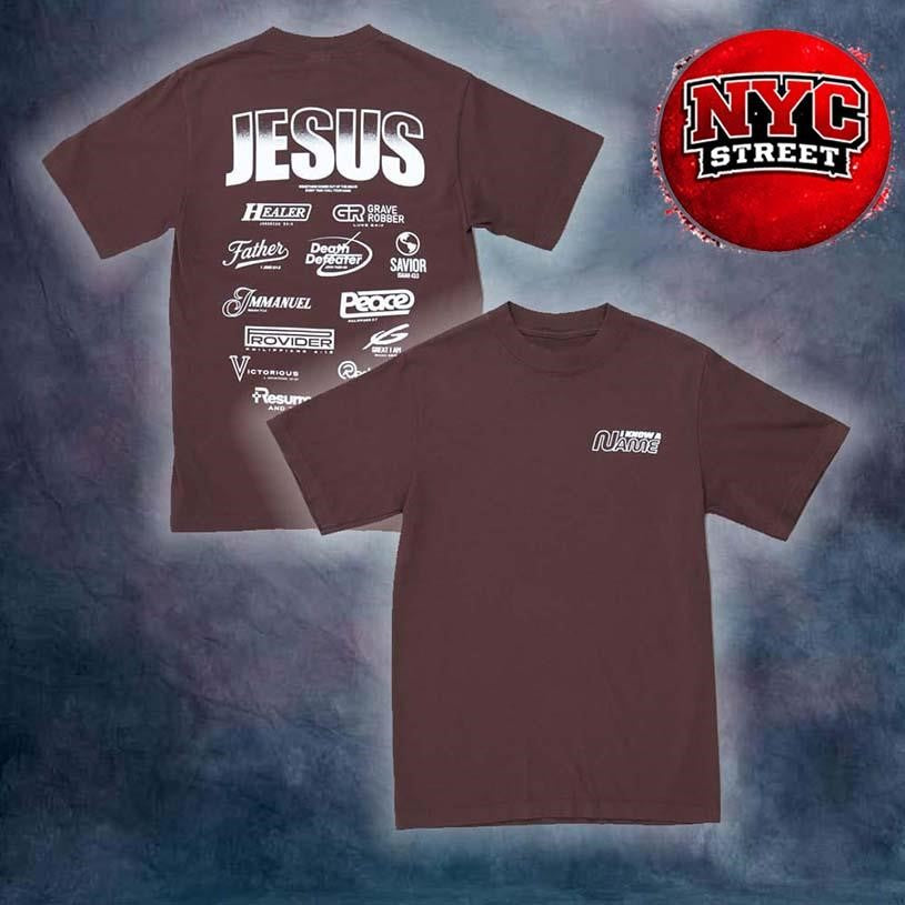 Elevation Worship Merch Elevation Nights Tour 2026 I Know A Name Two Sided Shirt Unisex