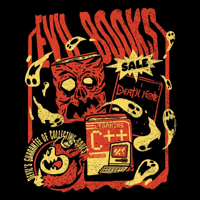 Evil Book Sale - Men's Apparel