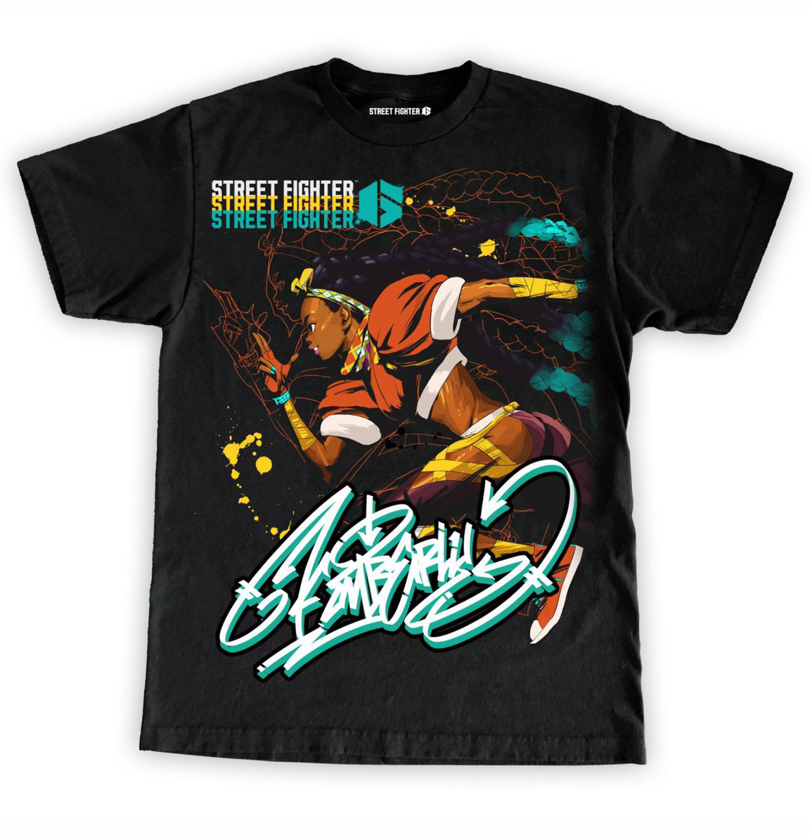 CAPCOM SF6 KIMBERLY "OVERSIZED PRINT" SHIRT