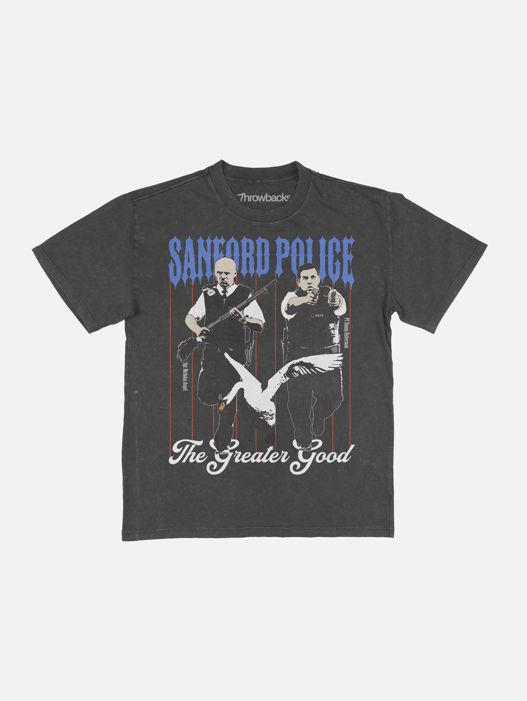 Sanford Police Pinstripe Tee Shirt