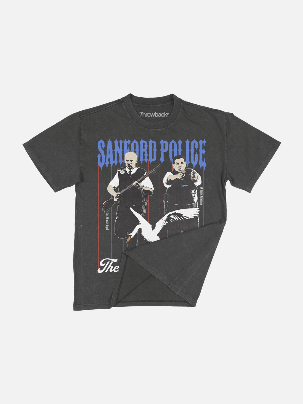 Sanford Police Pinstripe Tee Shirt