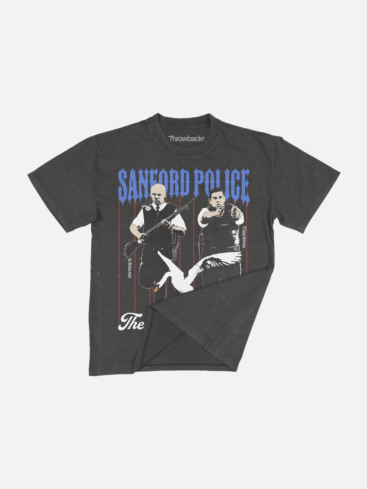 Sanford Police Pinstripe Tee Shirt