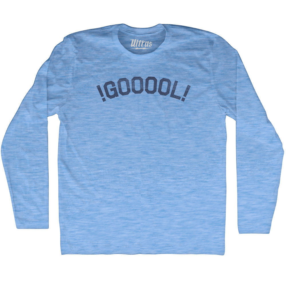 !GOOOOL! Soccer Adult Tri-Blend Long Sleeve Style004
