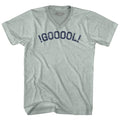 !GOOOOL! Soccer Adult Tri-Blend V-neck Style002
