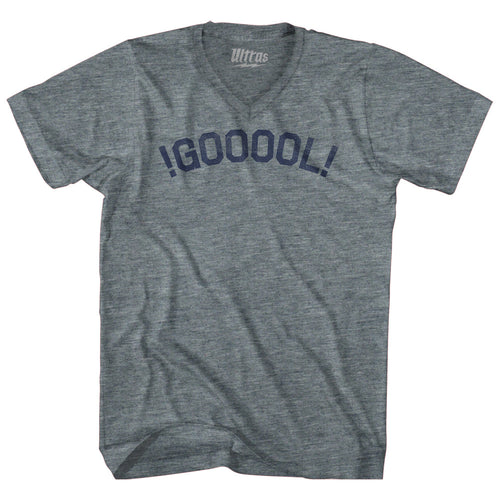 !GOOOOL! Soccer Tri-Blend V-neck Womens Junior Cut