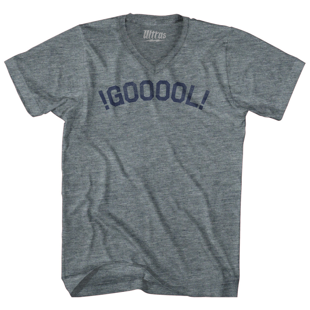 !GOOOOL! Soccer Adult Tri-Blend V-neck