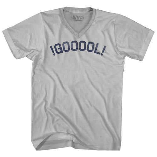 !GOOOOL! Soccer Adult Tri-Blend V-neck Style005