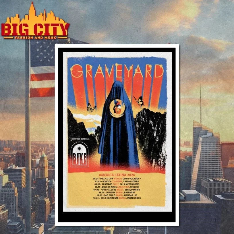 Graveyard America Latina 2026 Shows Poster Unisex
