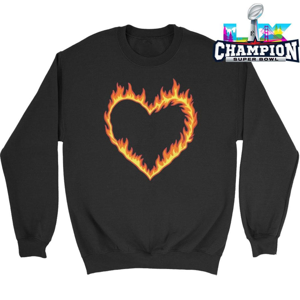 High Potential Morgan Croft Fire Heart Shirt