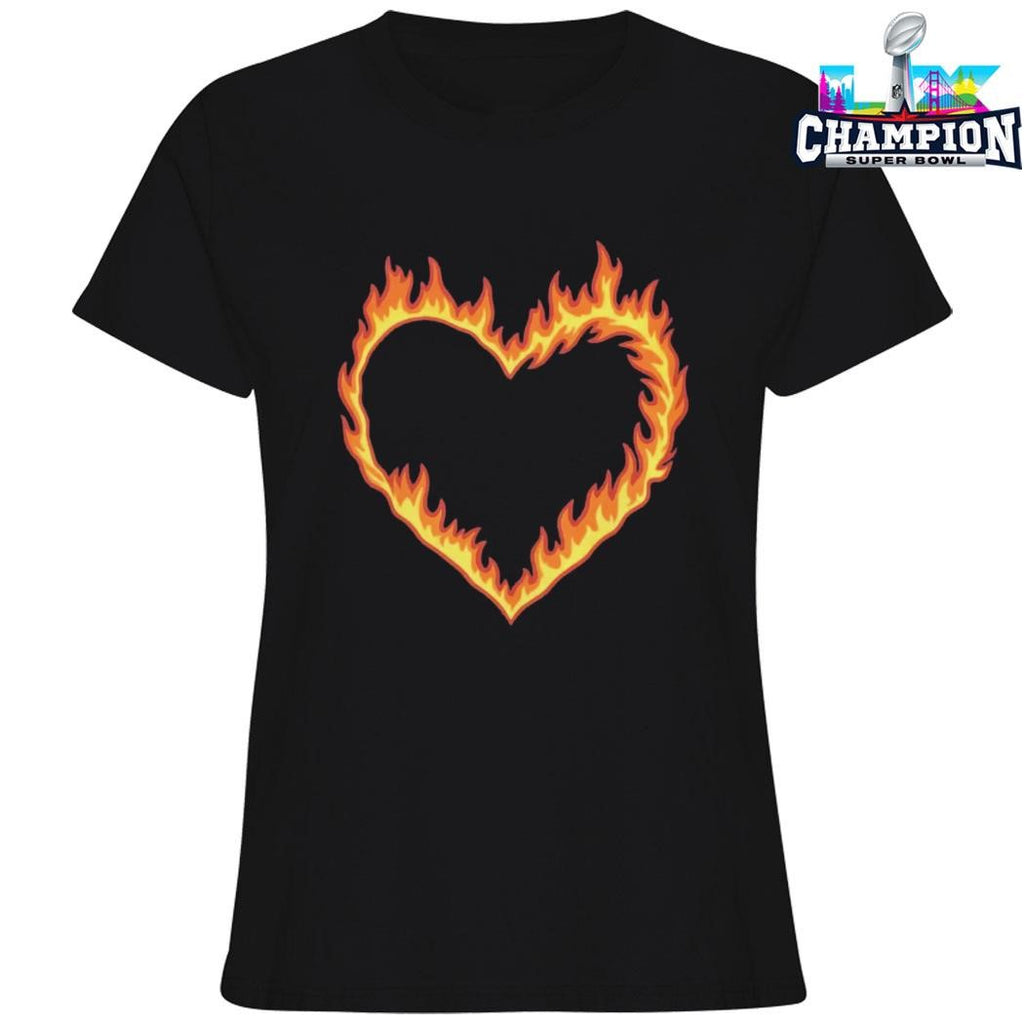 High Potential Morgan Croft Fire Heart Shirt