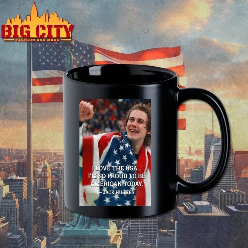I Love The USA I’m So Proud To Be American Today Jack Hughes Poster Unisex