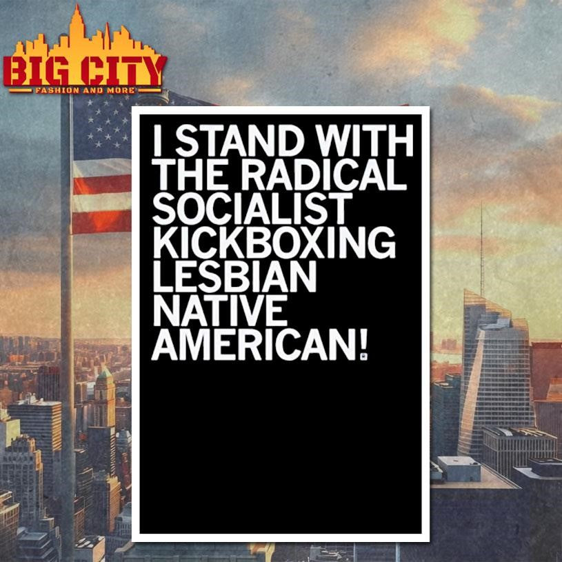 I Stand With The Radical Kickboxing Lesbian Native American Shirt Unisex