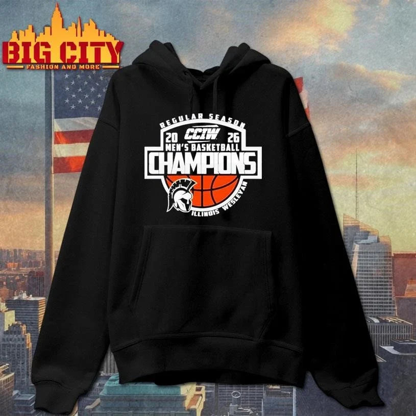 Illinois Wesleyan Men’s Basketball CCIW Regular Season Champions 2026 Shirt Unisex