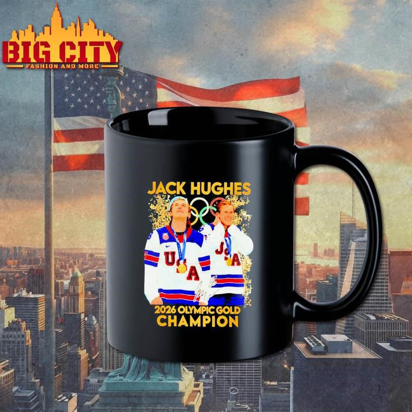 Jack Hughes Hero USA Men’s Olympic Hockey Olympic 2026 Gold Shirt Unisex