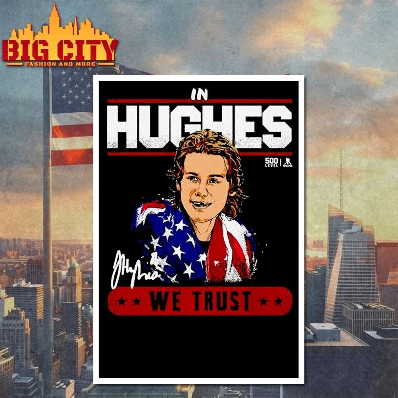Jack Hughes New Jersey USA Trust Signature Unisex