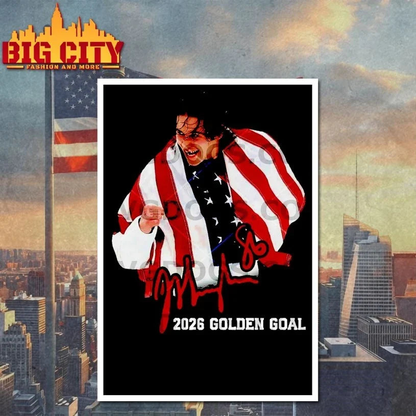 Jack Hughes USA Hockey 2026 Golden Goal Signature Unisex