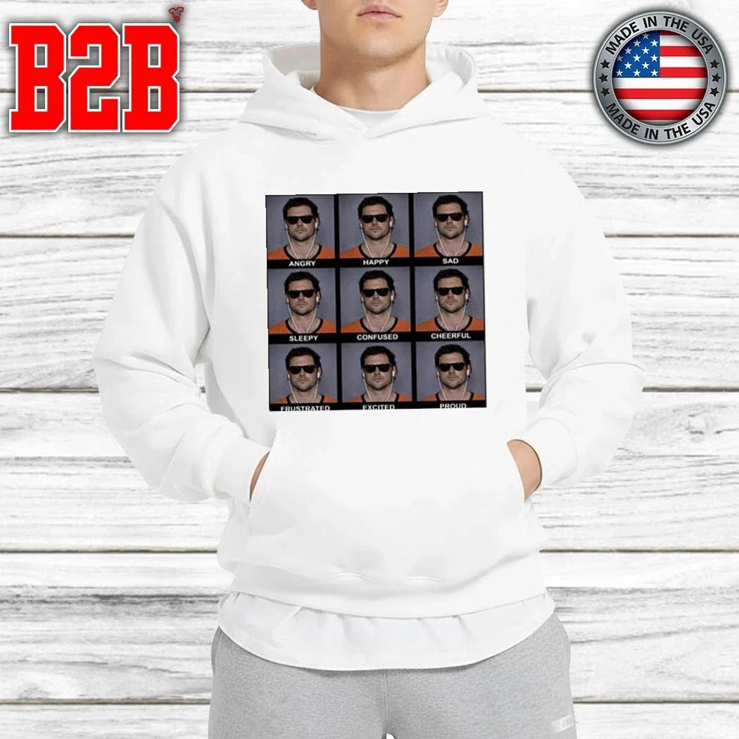 Jarrett Stidham Angry Happy Sad Emoji Shirt Unisex