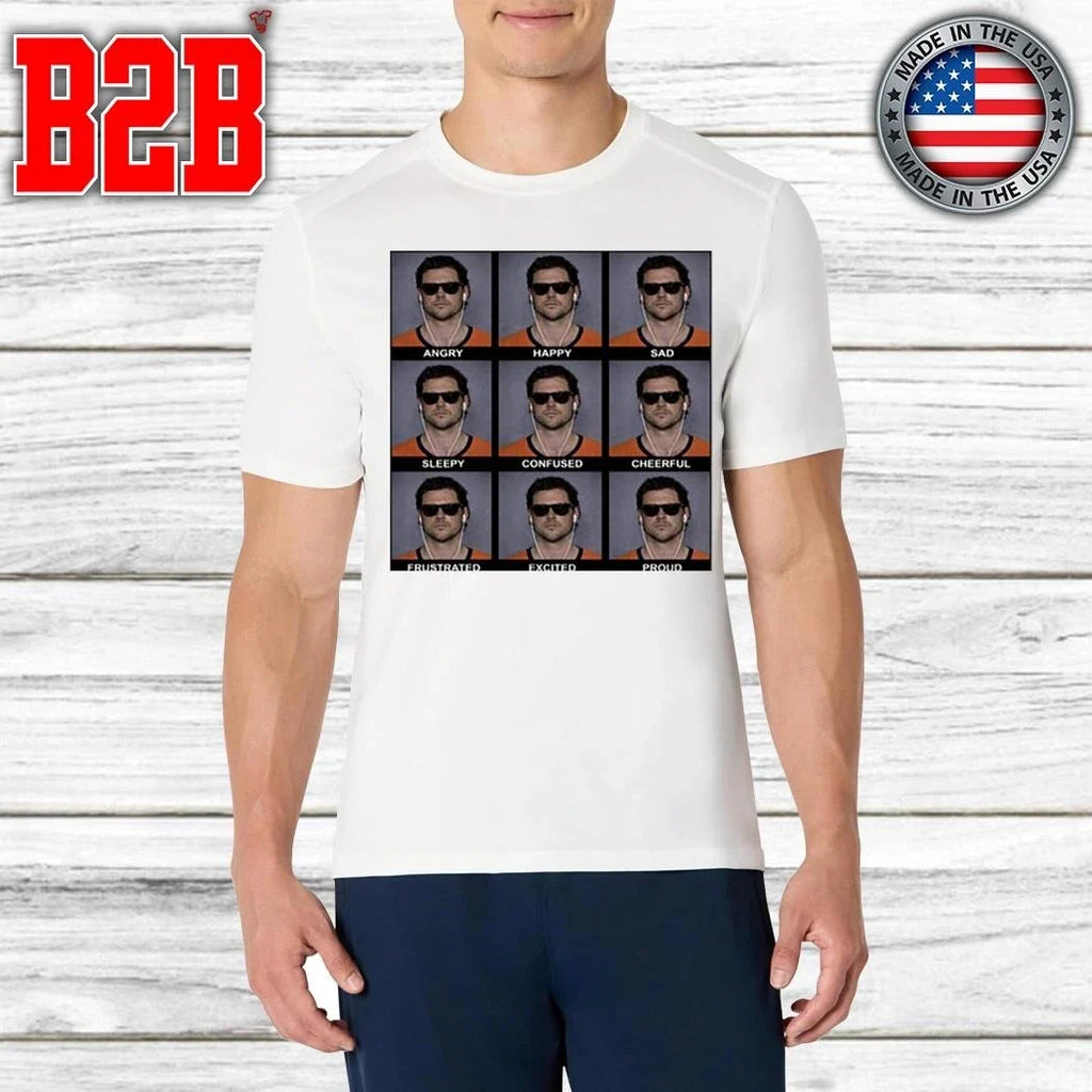 Jarrett Stidham Angry Happy Sad Emoji Shirt Unisex