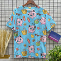 Jigglypuff Cute Funny Tshirt Jigglypuff Pink Design Tshirt Summer Anime Shirt Ha Unisex