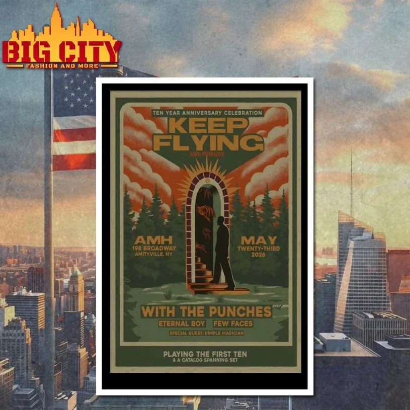 Keep Flying Tour Amityville NY On May 23 2026 Poster Unisex