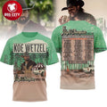 Koe Wetzel The Night Champion World Tour Two Sided Shirt Unisex
