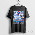 Limited Edition Los Angeles Dodgers 2025 National League Champions Back 2 Back Signature T Shirts
