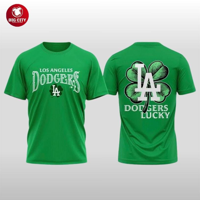 Los Angeles Dodgers Happy St. Patrick’s Day 2026 Two Sided Shirt Unisex