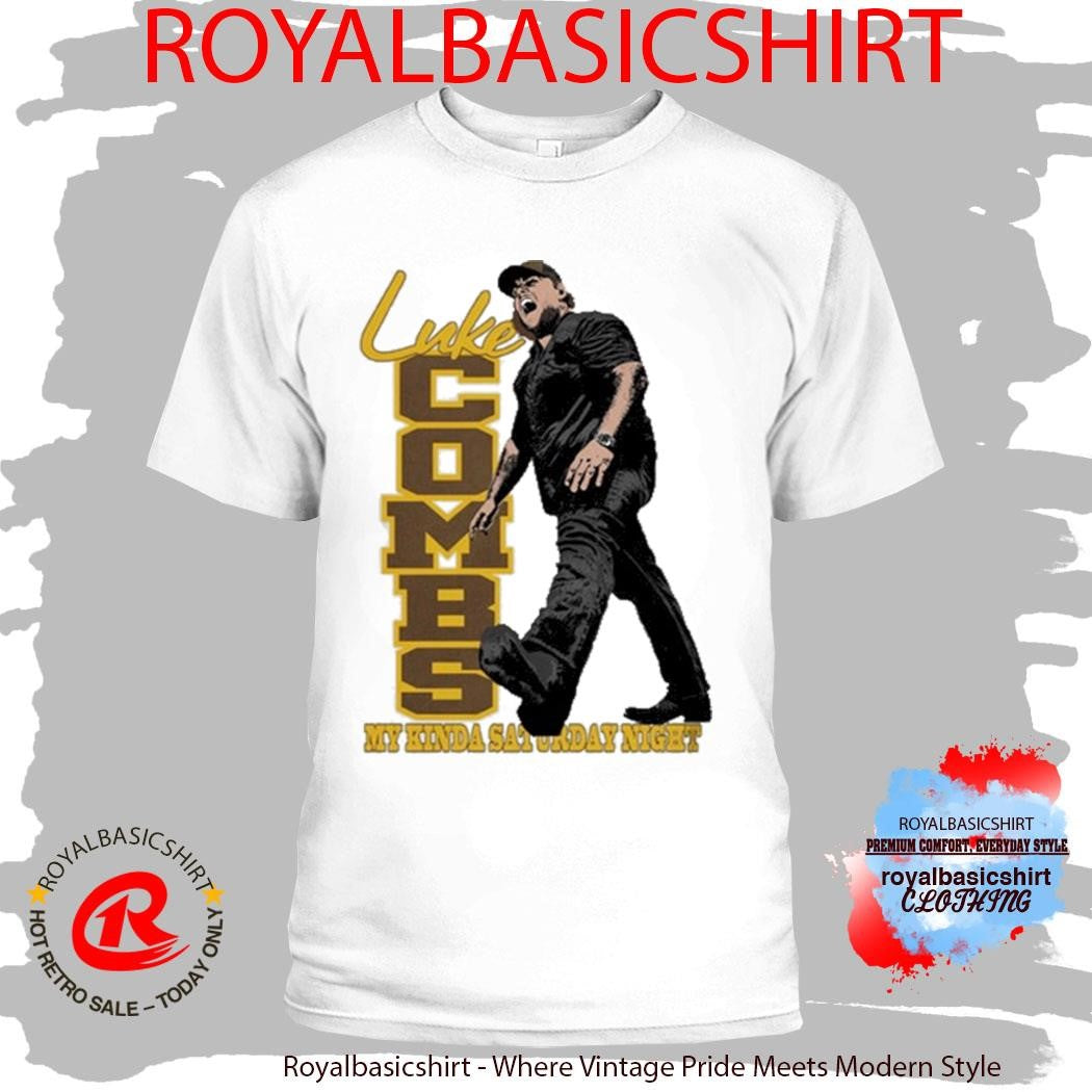 Luke Combs Merch My Kinda Saturday Night Tour 2026 Sideline T-Shirt
