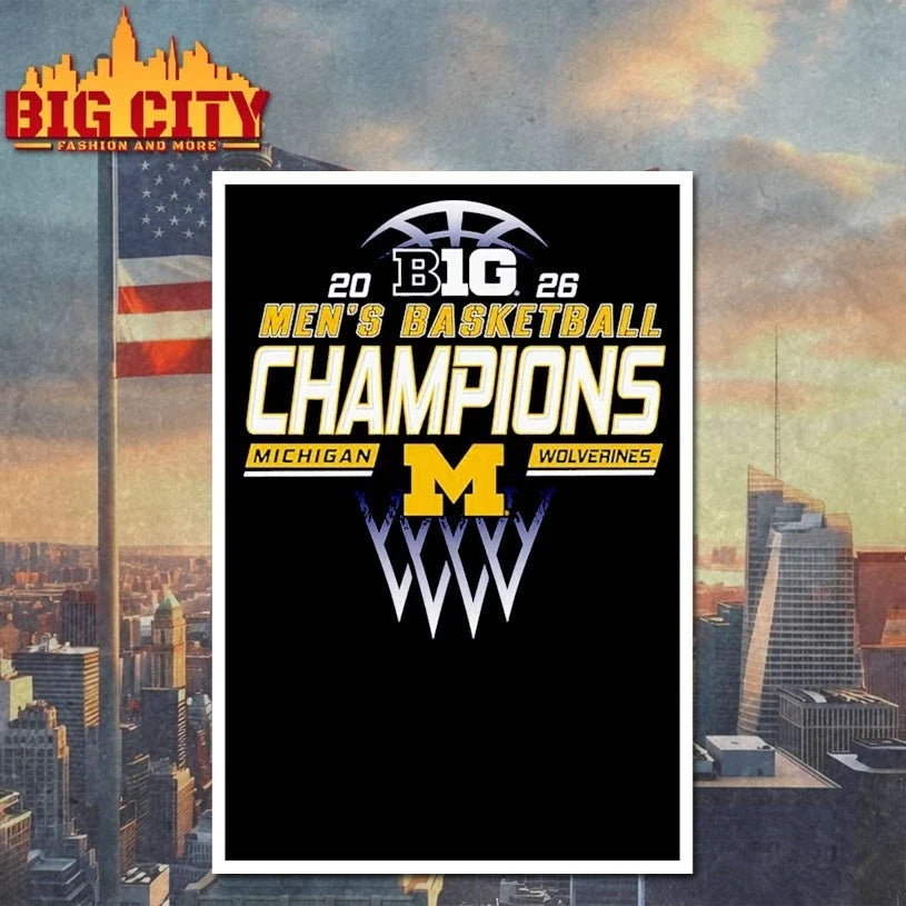 Michigan Wolverine 2026 BIG Men’s basketball Champions Unisex