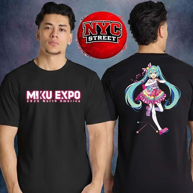 Miku Expo 2026 North America Tour Two Sided Shirt Unisex
