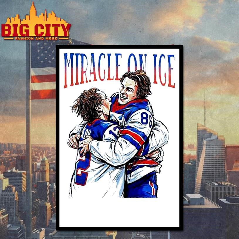 Miracle on ICE Jack Hughes hug Quinn Hughes USA Olympic Gold Medal hockey Shirt Unisex