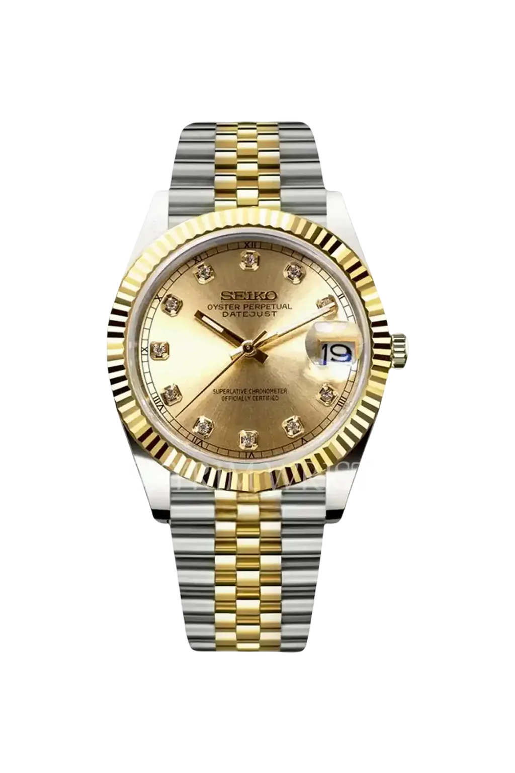 Mod Datejust Two-Tone Gold Diamond