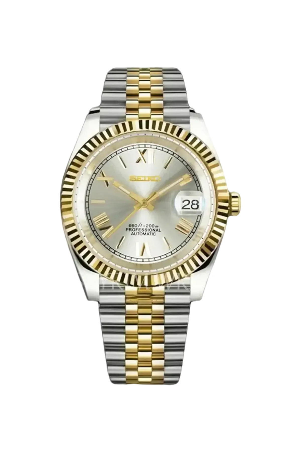 Mod Datejust Two-Tone Gold Roman
