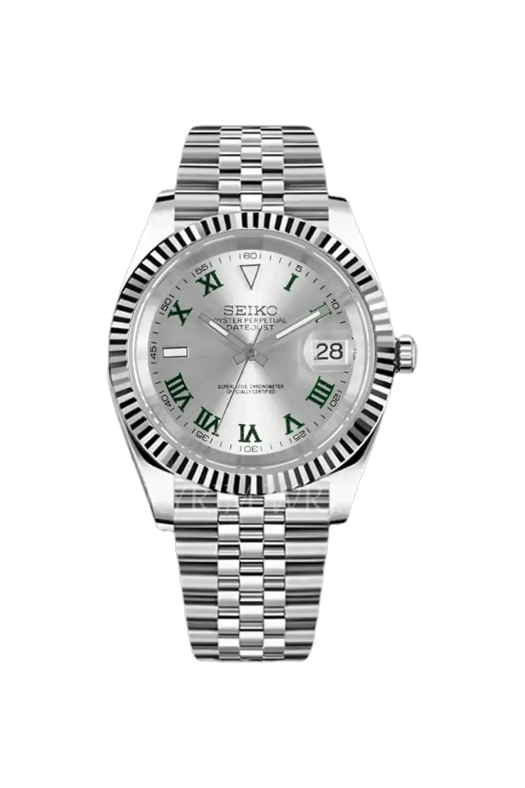Mod Datejust Wimbledon Silver