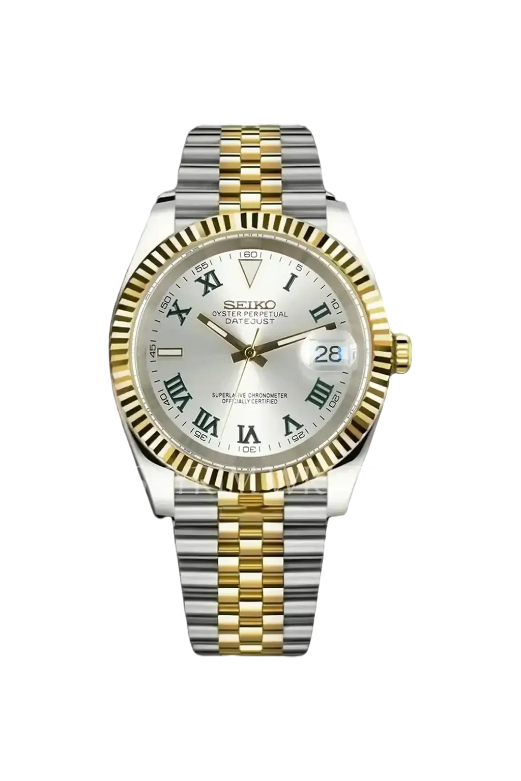 Mod Datejust Wimbledon Two-Tone Gold Silver