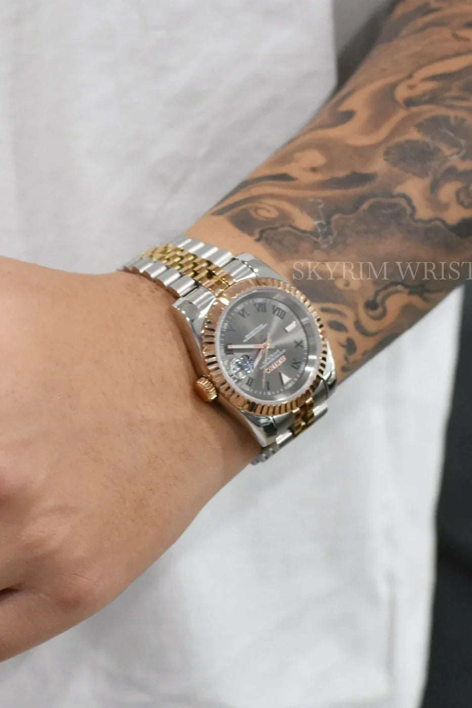 Mod Datejust Wimbledon Two-Tone Rose Gold Gray