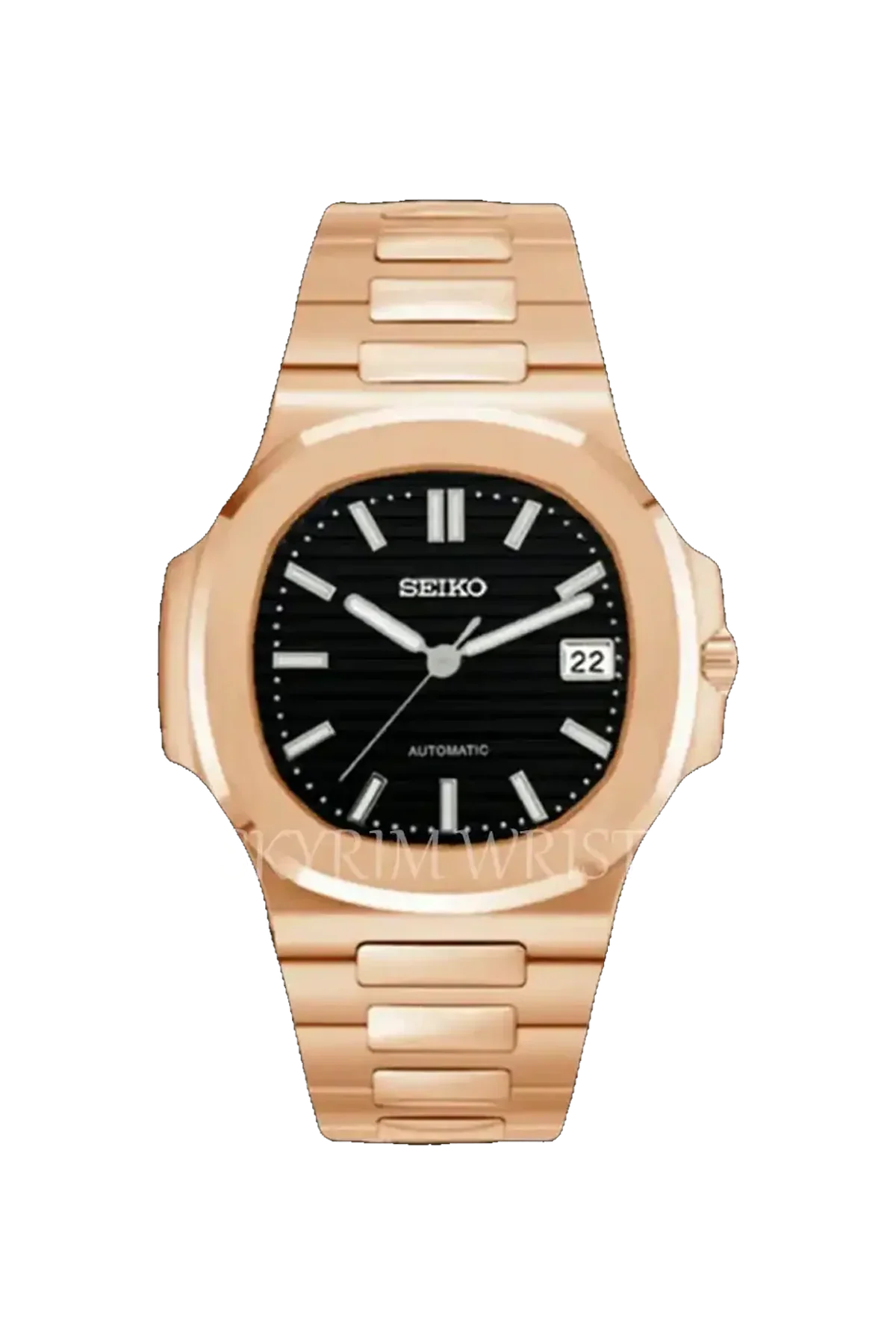Mod Nautilus Rose Gold Black