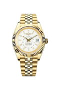 Mod Sky-Dweller Gold White