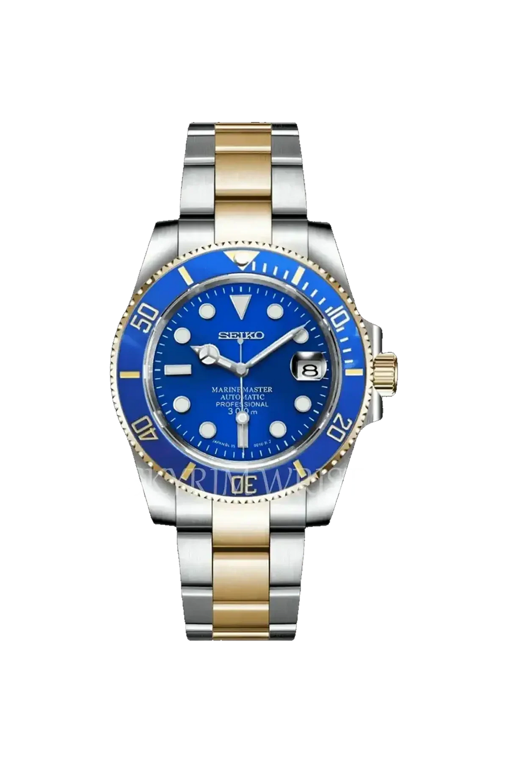 Mod Submariner Two-Tone Gold Blue