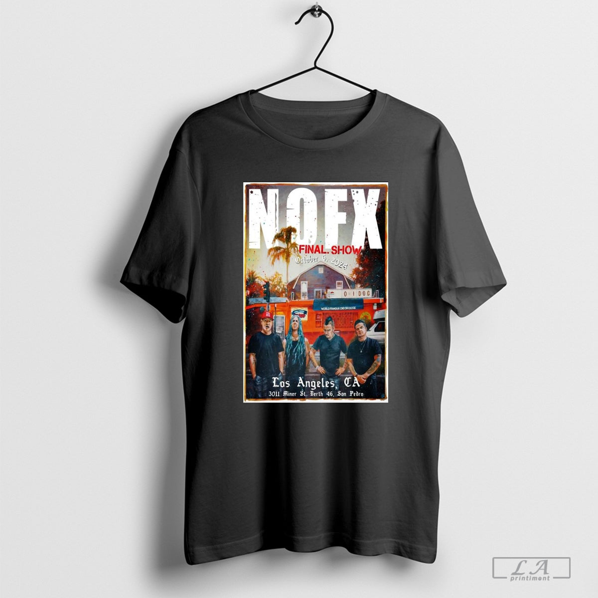 Nofx Outer Harbor Berth 46 In Los Angeles Ca Oct 6 2024 Tour Poster