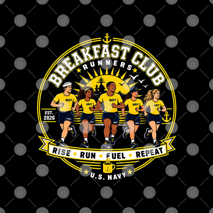 Navy Reserve Center Memphis Breakfast Club Runners T Shirt