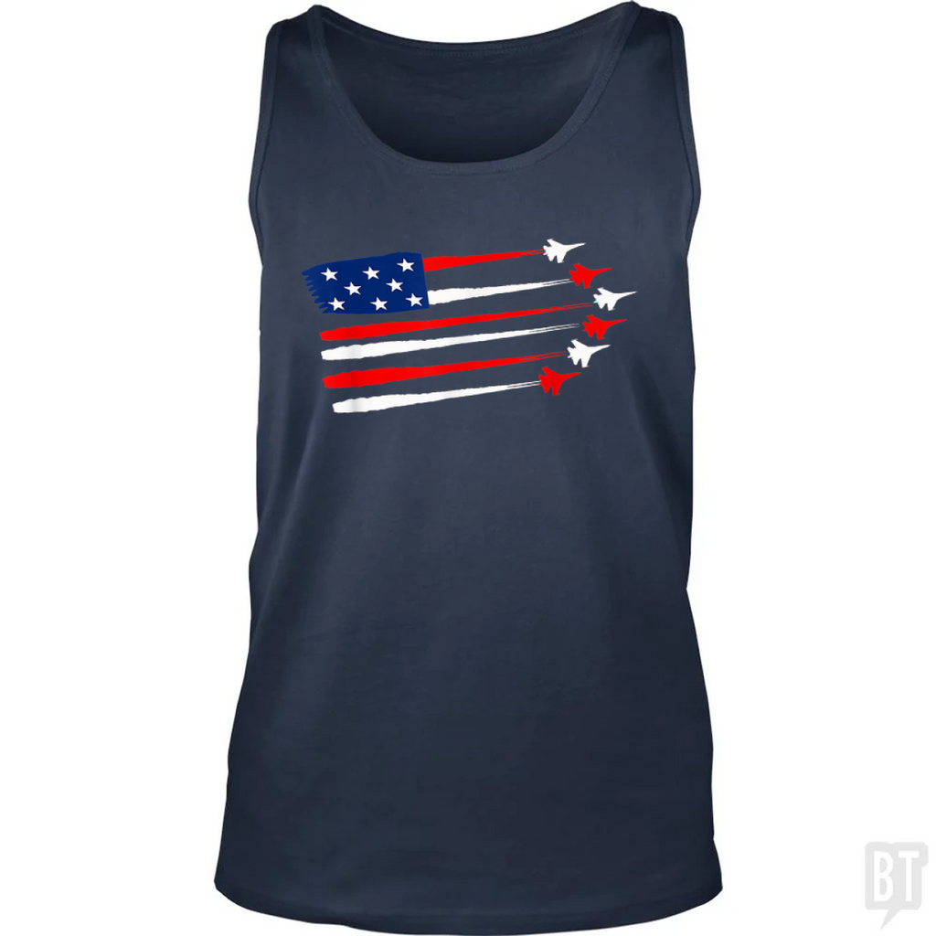 Fighter Jet American Tank Top