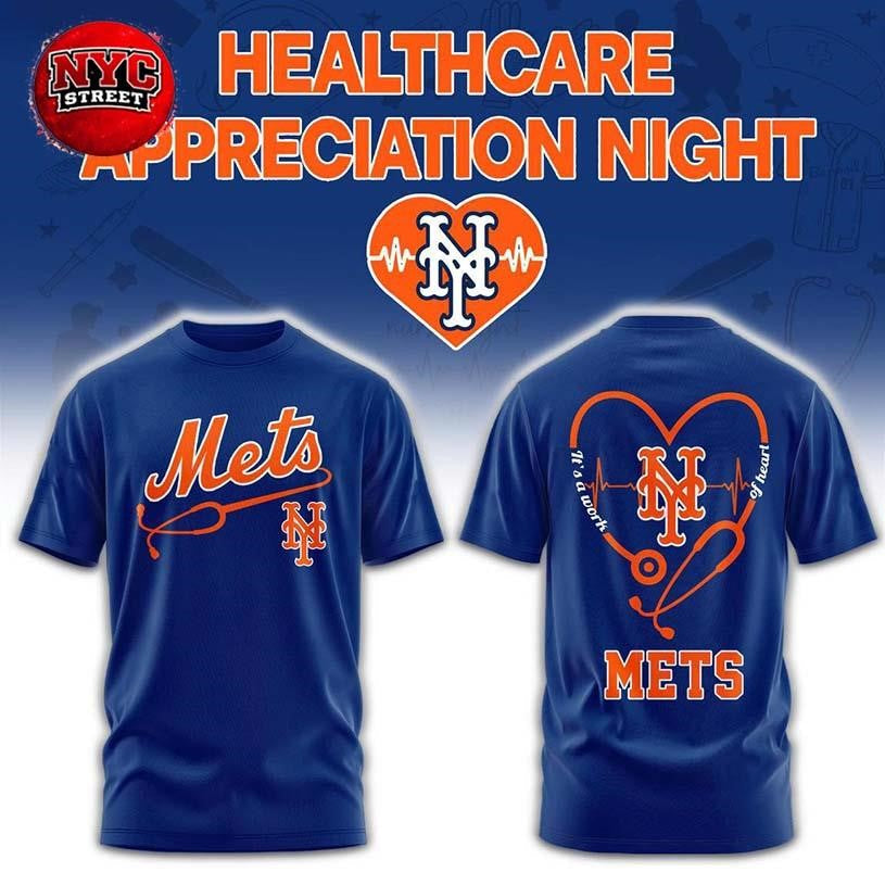 New York Mets x Healthcare Appreciation Night 2026 Celebration Two Sided Shirt Unisex