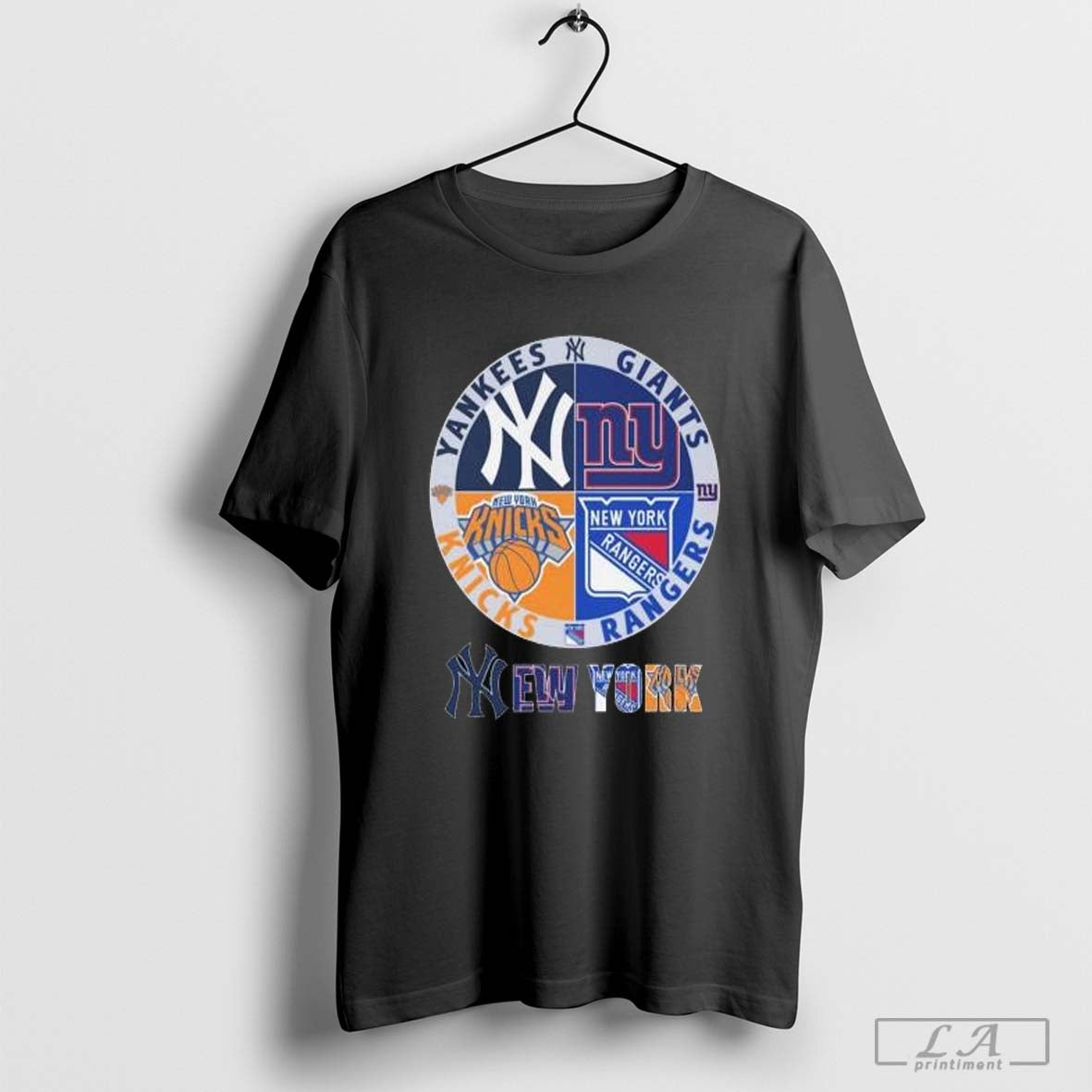 New York Yankees Giants Rangers And Knicks Logo 2024