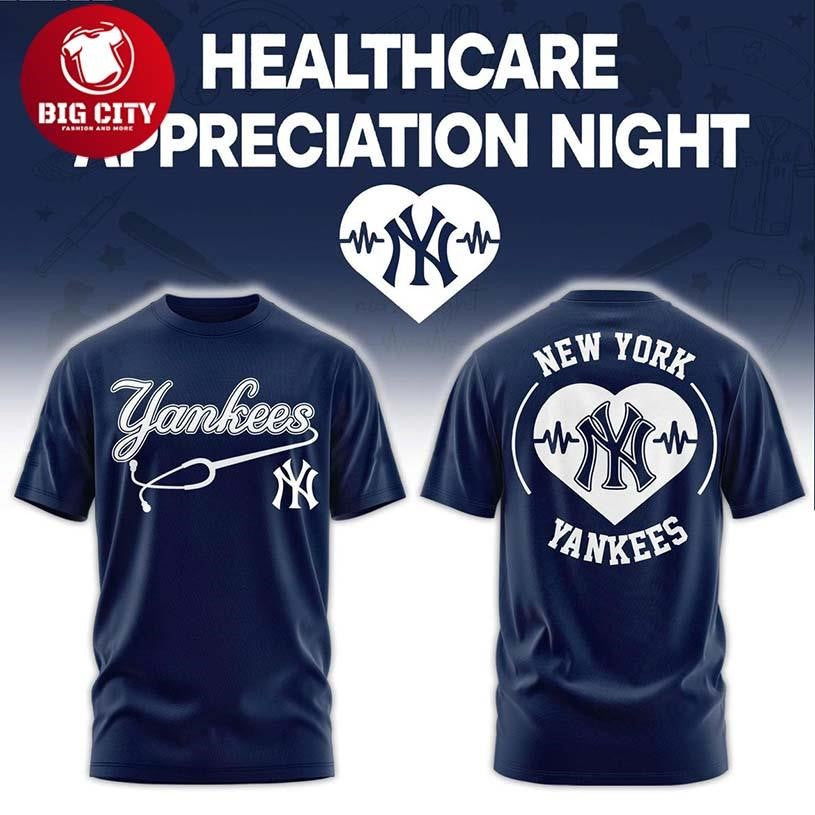 New York Yankees Healthcare Appreciation Night 2026 Celebrate Two Sided Shirt Unisex