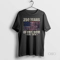Official 250 Years Of Freedom 1776 2026 American Flag