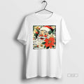 Official Cute Santa Claus Preppy Brushstroke Floral Santa Face Christmas