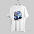 Official Denny Hamlin Checkered Flag 2025 Enjoy Illinois 300 Race Winner