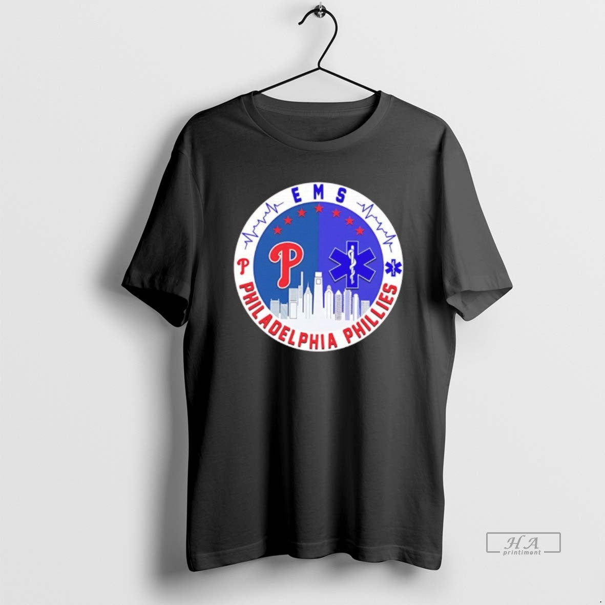 Official Ems Philadelphia Phillies Baseball City Skyline